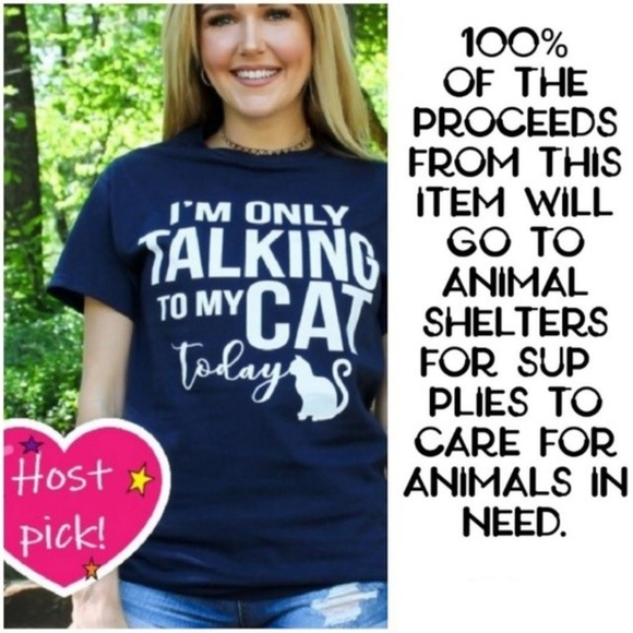 MajestiClothing Tops - HOST PICK! 😻🐾🙀 Only Talking To My Cat Tee- PLUS